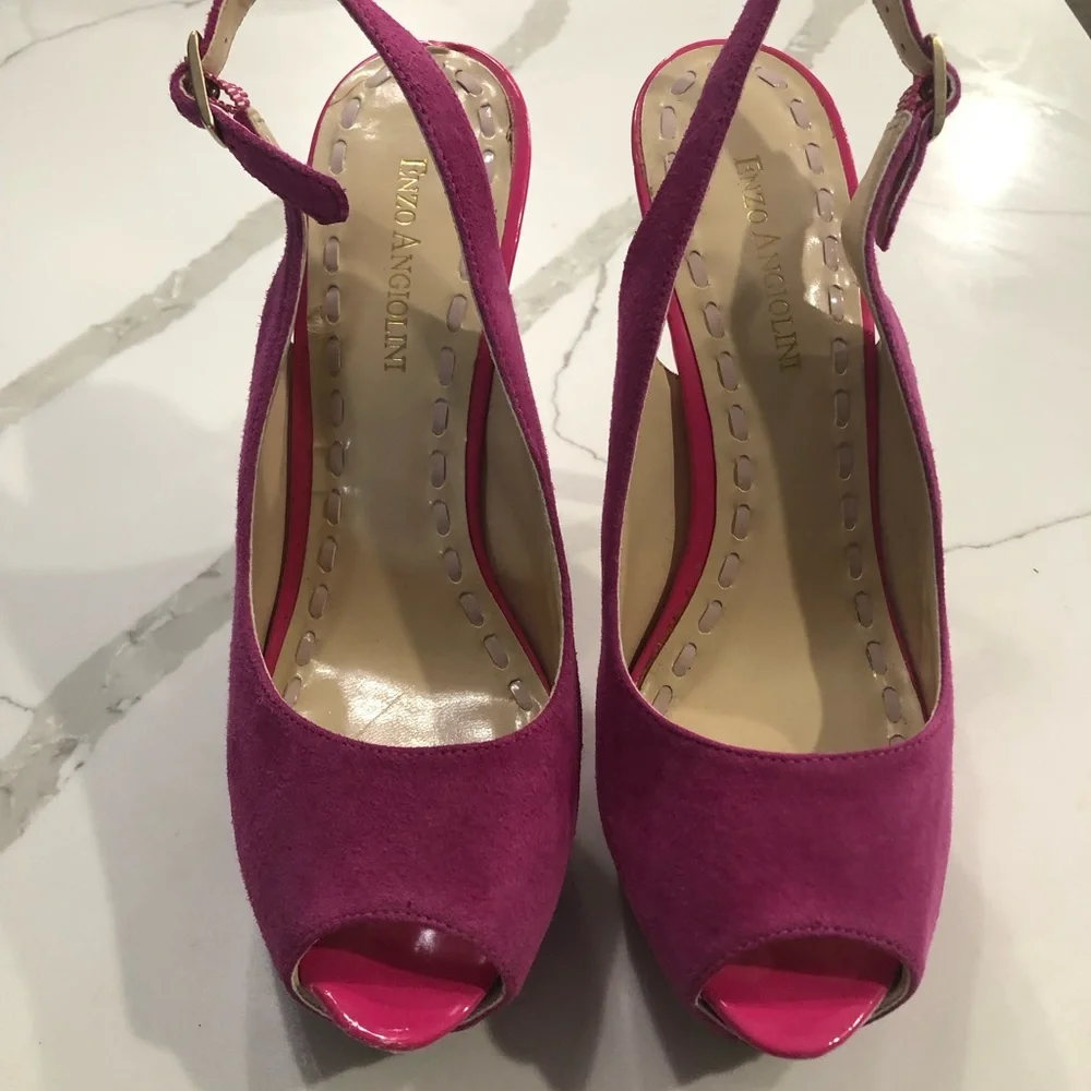 Enzoe Angolini Slingback Heels - Picture 3 of 6